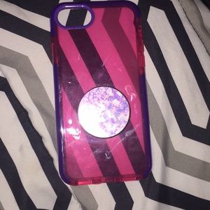 Purple and pink phone case